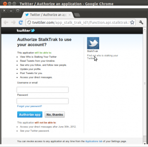 StalkTrak the new twitter scam